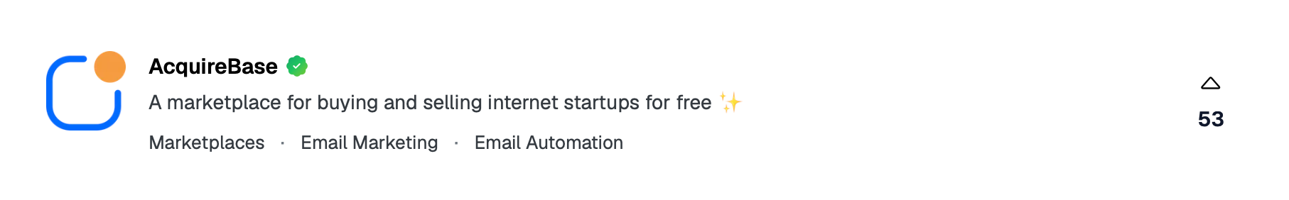 StartupBase Verified Badge