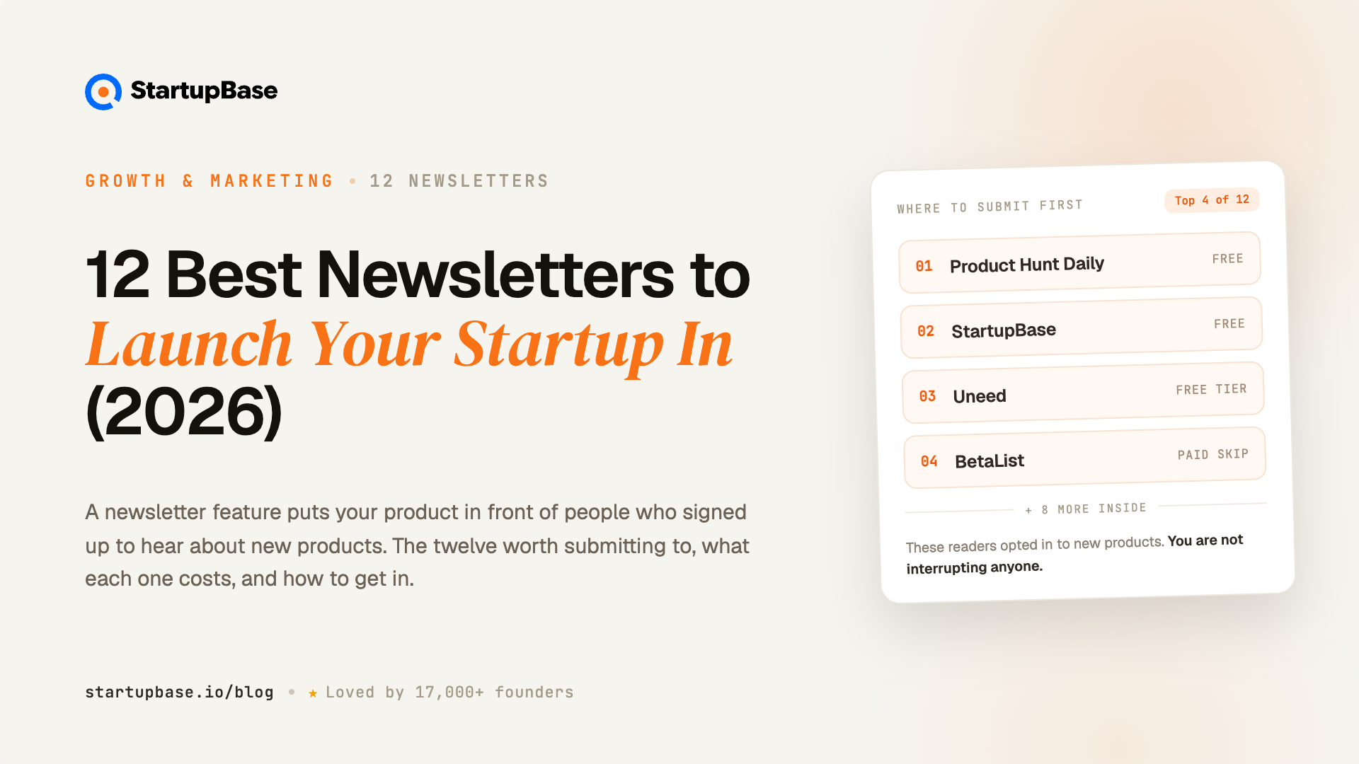 12 Best Newsletters to Launch Your Startup In (2026)