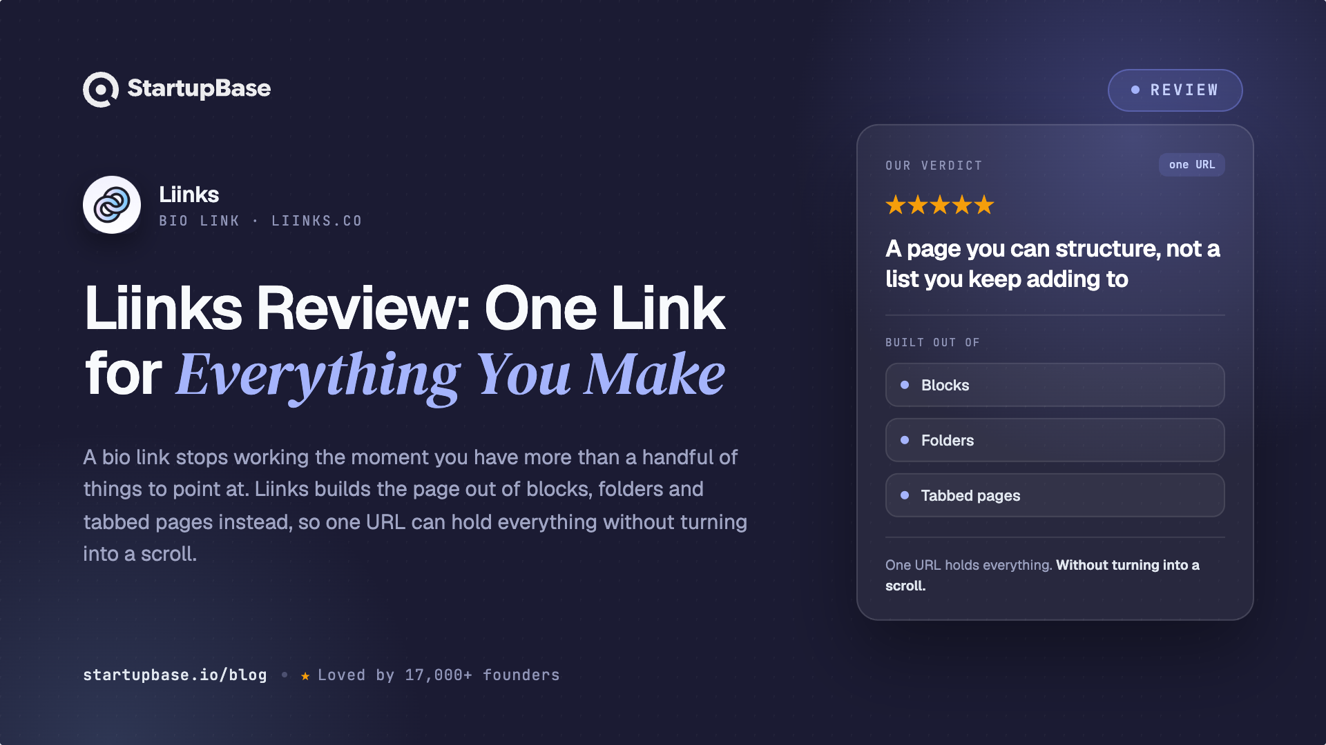 Liinks Review: One Link for Everything You Make