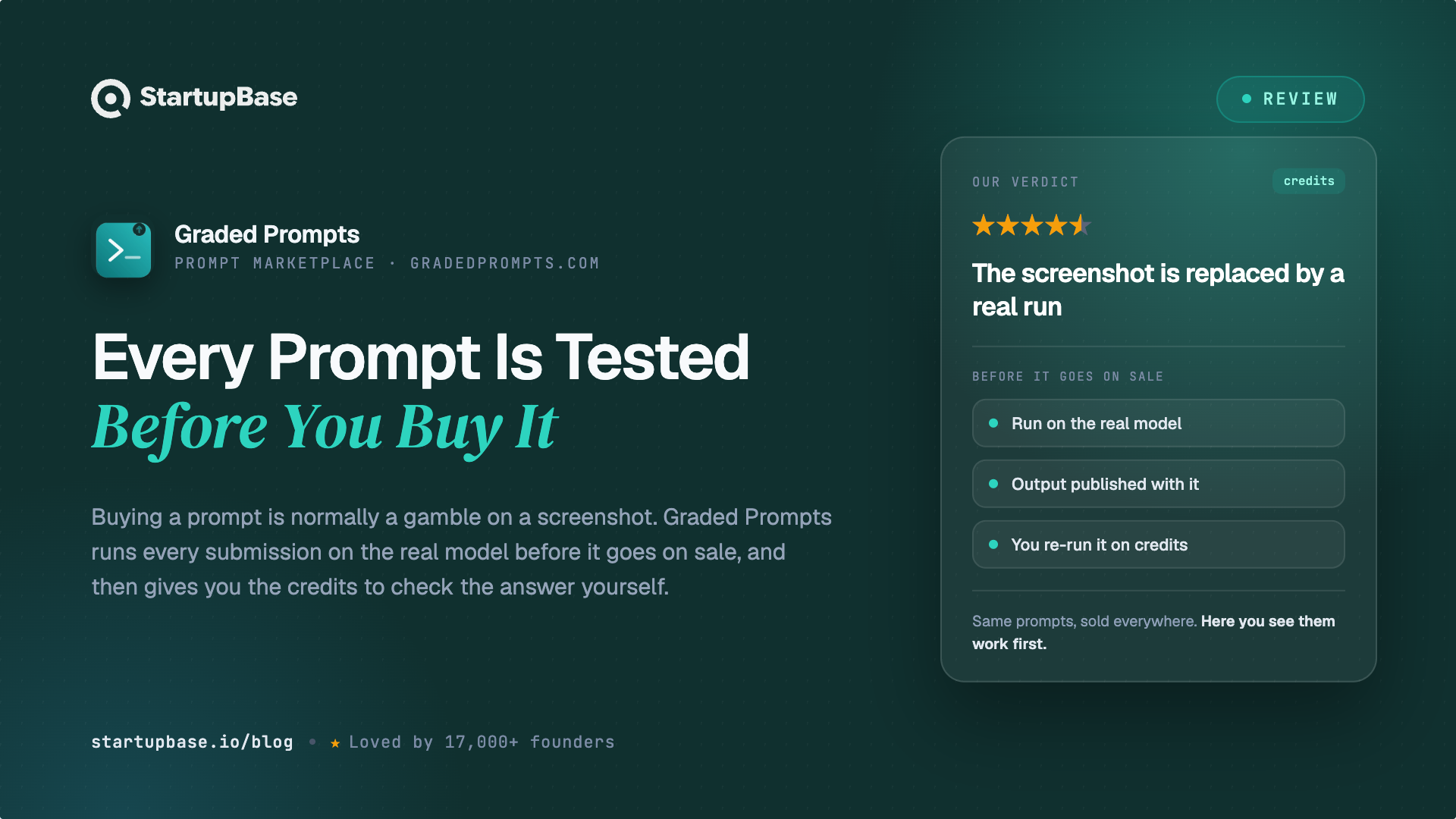 Graded Prompts Review: Every Prompt Is Tested Before You Buy It