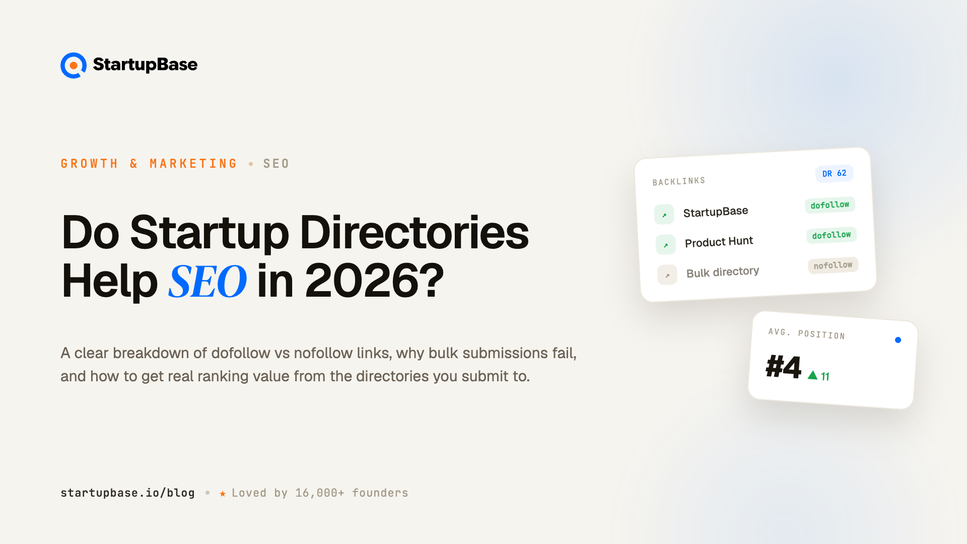 Do Startup Directories Help SEO in 2026?