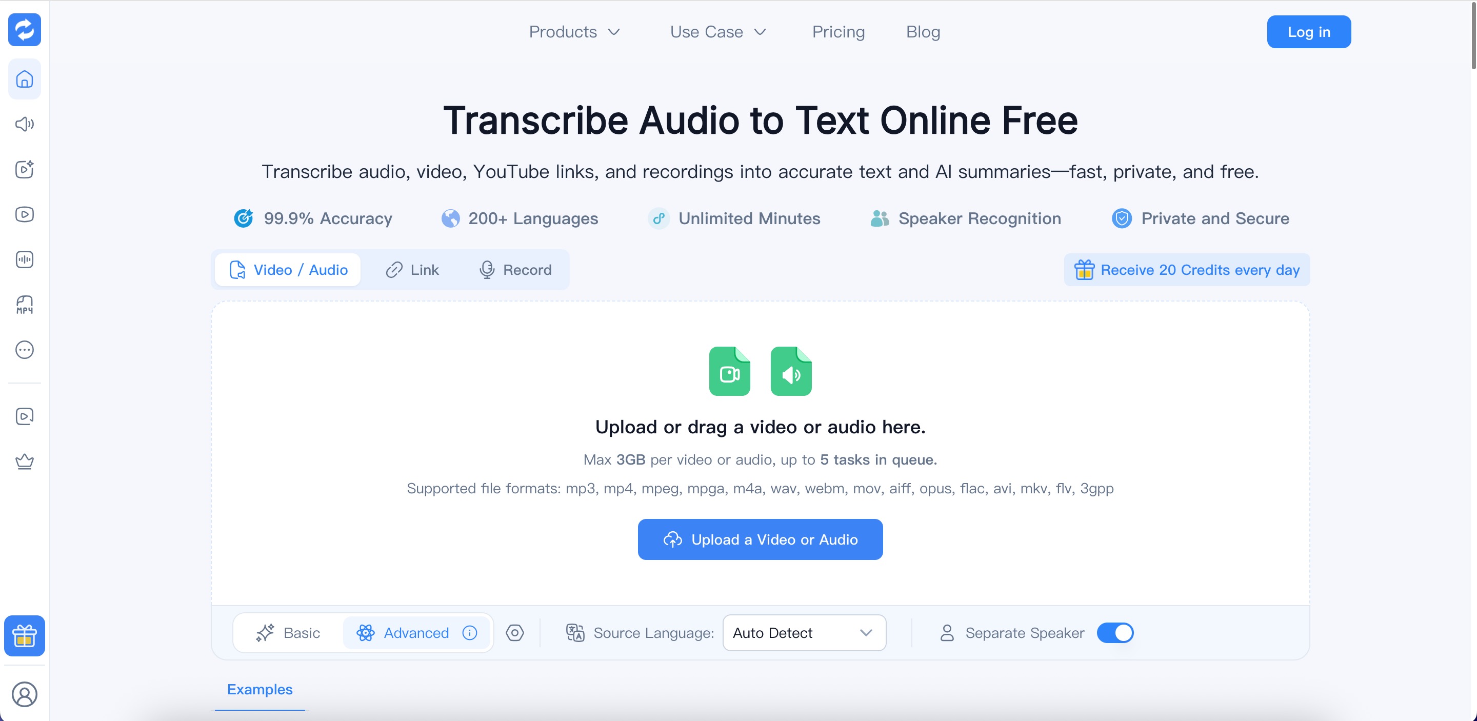 Transcribe Audio to Text