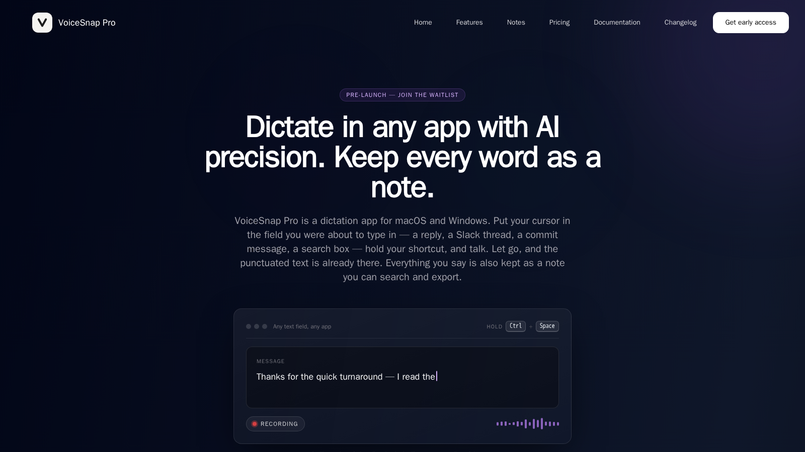 VoiceSnap Pro