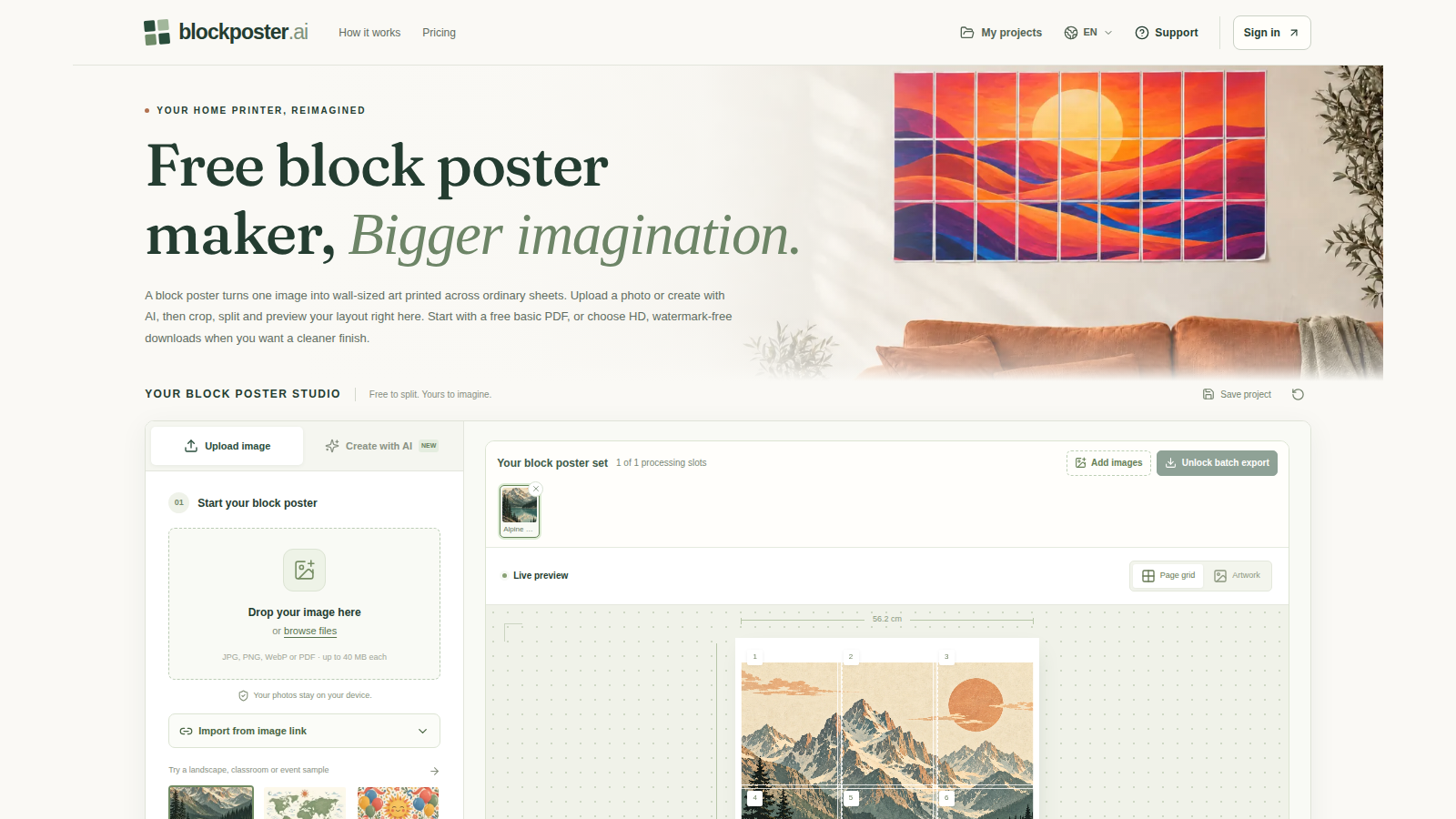 Block Poster Maker