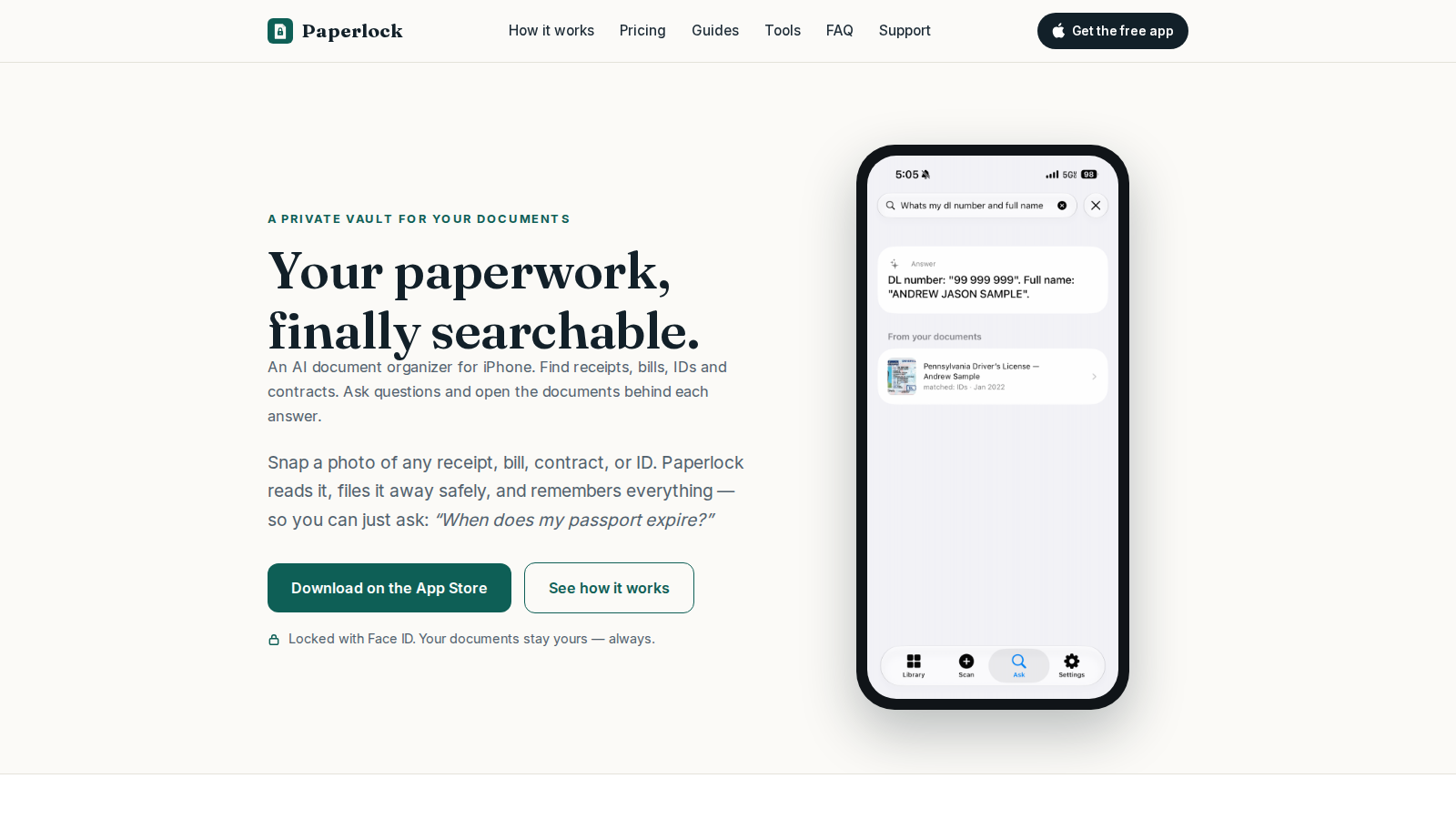 PaperLock