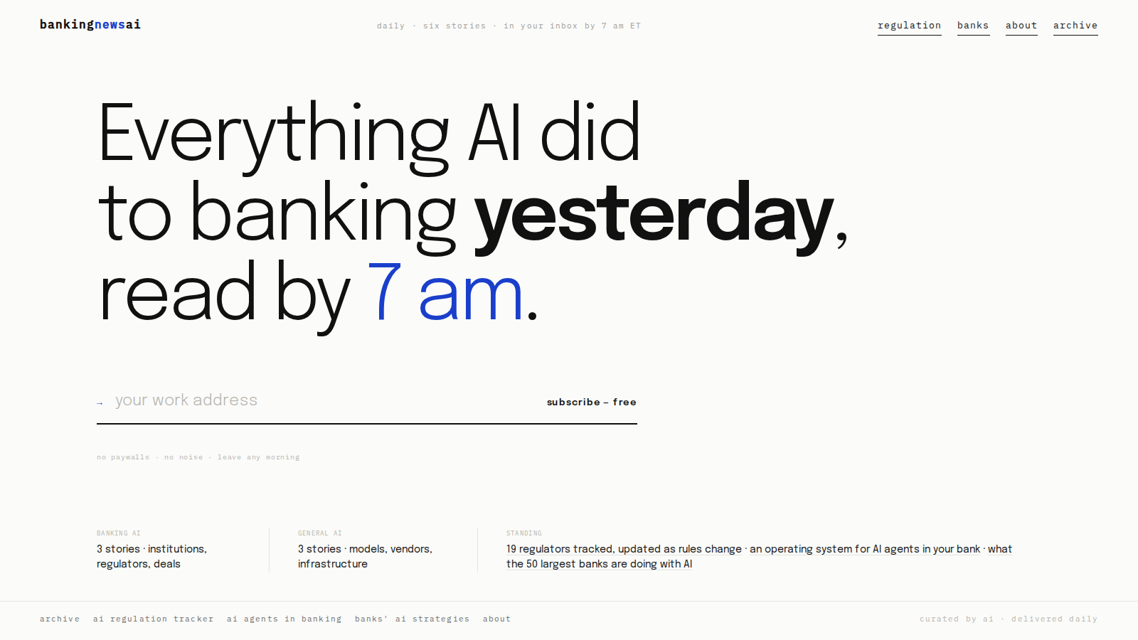 Banking News in AI