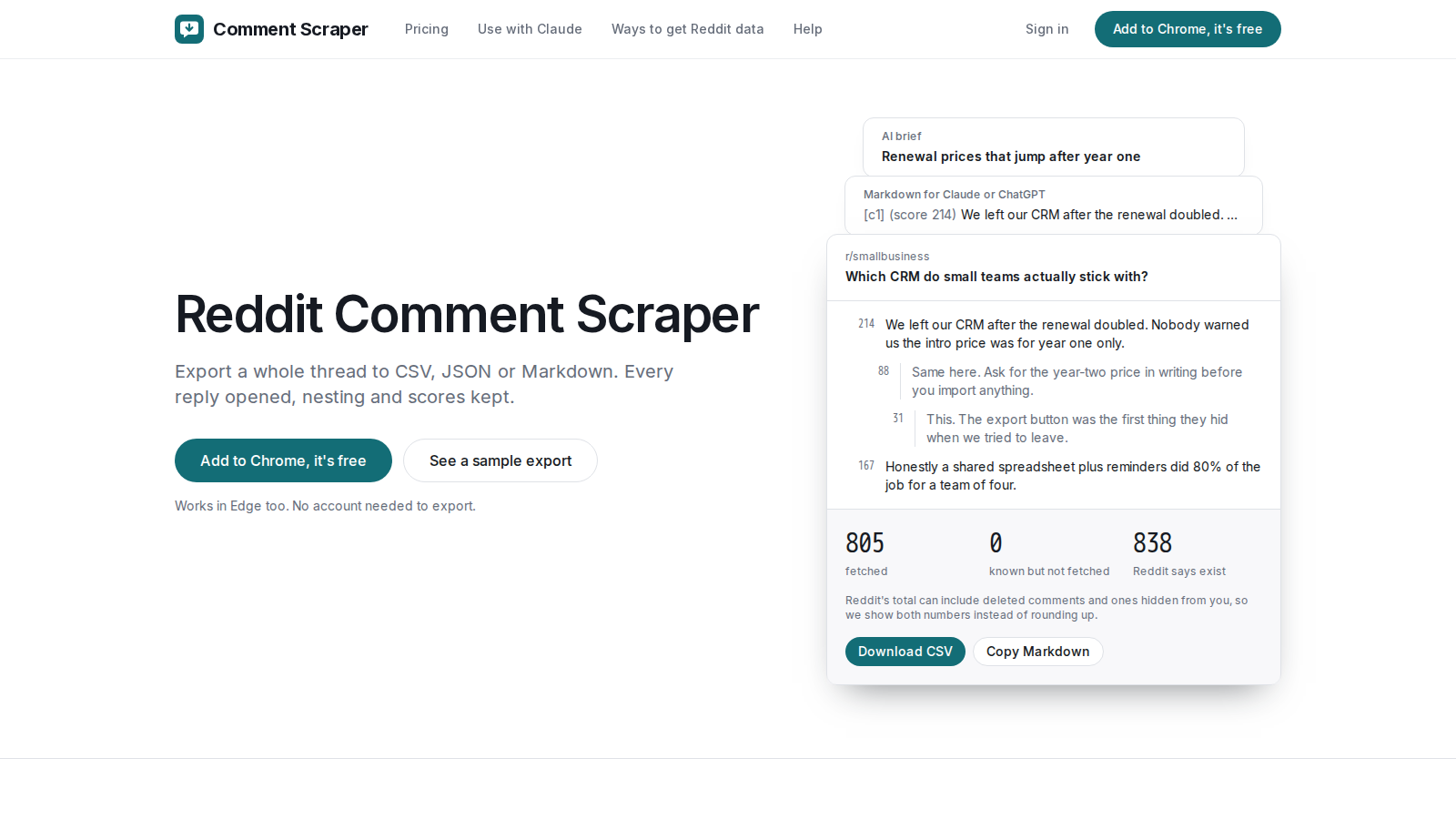 Comment Scraper